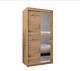 2 Sliding Door Wardrobe with Mirror, 100cm wide, Many Colour Options, Drawers