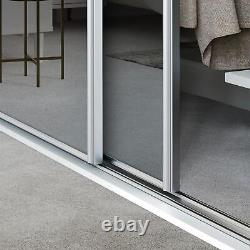 2x914mm White Frame Mirror Sliding doors
