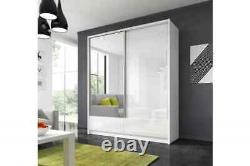 -30% SALE BRAND NEW WARDROBE with sliding doors 1 MIRROR, HIGH GLOSS FRONT 155cm