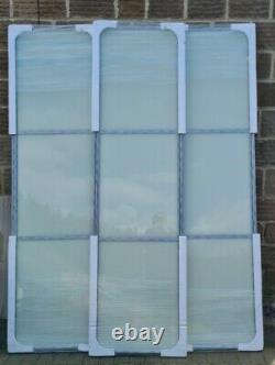 3x610mm Spacepro soft white glass sliding wardrobe doors & tracking