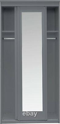 Argos Home Hallingford 2 Door Sliding Mirrored Wardrobe Grey