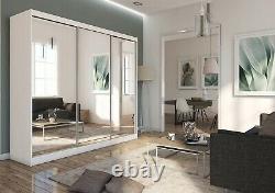 BRAND NEW WARDROBE With sliding doors & MIRROR bedroom hallway living furniture