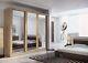 Brand New Modern Bedroom Sliding Door Mirror Wardrobe CAIRO 250cm Oak Shetland