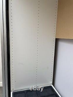 Double IKEA PAX Wardrobe- White With Large Mirrored Sliding Doors