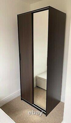 Double mirror wardrobe sliding doors