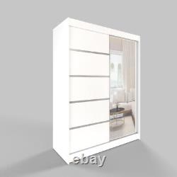 Easy Lino 3 Sliding Door Wardrobe 120cm Full White Led Optional