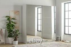 Habitat Holsted XL Wardrobe with Sliding Mirrored Doors H200xW200xD60cm