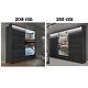 High Gloss Modern Florence Mirror 2 or 3 Doors Wardrobe with LED LIGHTS -SEATTLE