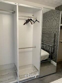 IKEA PAX wardrobe sliding doors white/mirror HASVIK AULI