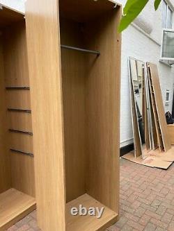 IKEA Pax Wardrobe With Two Sliding Mirror Doors Used