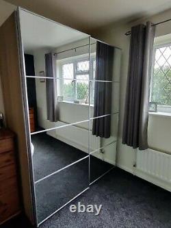 Ikea Pax Wardrobe with sliding mirror doors