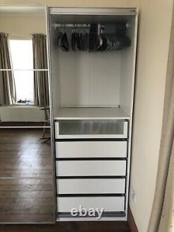 Ikea Pax Wardrobes 3mx66.5cm 201cm tall multiple drawers & sliding mirror doors