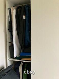 Ikea Pax Wardrobes. White Sliding Doors & Hinged Mirrored Doors