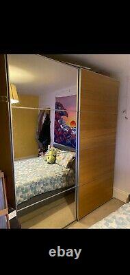 Ikea pax double wardrobe mirror sliding door