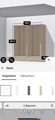 Ikea pax wardrobe sliding mirror doors