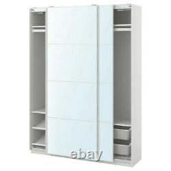 Ikea pax wardrobe with Auli mirror sliding doors