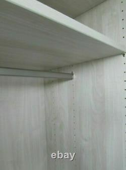 John Lewis & Partners Elstra 250cm Wardrobe Mirrored Sliding Doors w 6 Shelves