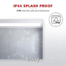 LED Sliding Door Bathroom Mirror Cabinet With Shelf Storage IP44 Rated 430x690mm