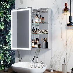 LED Sliding Door Rigth or Left Bathroom Mirror Cabinet Wall Hanging Sensor