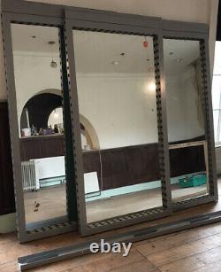 Large Sliding Commercial Mirror Doors With Metal Frame X 3