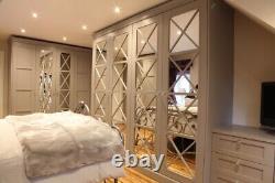 Luxury bespoke fitted set of 2xwardrobes made to measure white