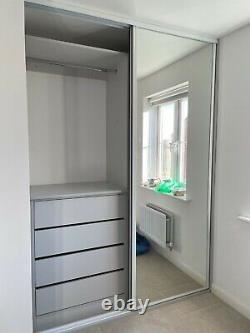 Made to Measure Fitted Wardrobe Sliding Doors, Mirror Glass (Bespoke sizes)