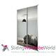 Made to Measure MIRROR SpacePro Sliding Wardrobe Doors & Tracks All Colours