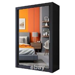 Milan Full Mirror 2 Sliding Door (or 3 in 250CM) WARDROBE AVAILABLE IN 4 COLOURS