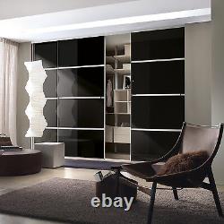 Mirror sliding doors, made to measure, chrome frames to suit an opening 1000W