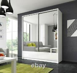 Modern Design High Quality wardrobe ARA drawers and 2 sliding mirrored doors