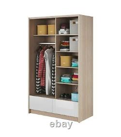 Modern Design wardrobe ARA 1 sliding door and 2 drawers 150 cm Free delivery