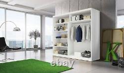 Modern Wardrobes MU 35 two sliding doors with mirror FREE DELIVERY