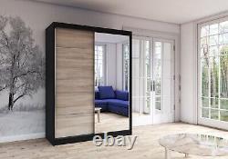 Modern Wardrobes VIST 150cm mirrored 2 sliding doors TOP Extensions available