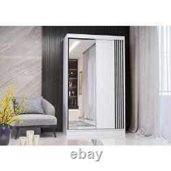 Modern design Wardrobe NEO 120 cm with mirror 2 sliding doors perfect interior