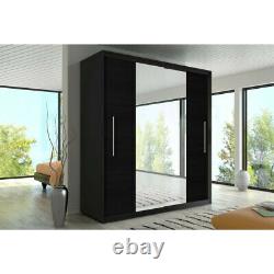 Modern design Wardrobe TURIN 6 ft 8 inch mirrored sliding doors FREE DELIVERY