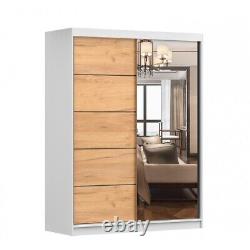 Modern design Wardrobe VIST 05 mirrored sliding doors 150cm perfect interior