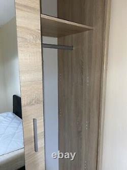 Oak/Sonoma 2 Full Mirror Sliding Door Wardrobe 150 cm