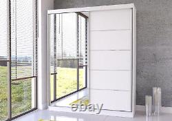 Perfect designed 6 ft (183cm) mirrored sliding doors wardrobe BEL 3 many colours