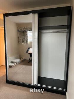 Sliding-Door Mirrored Wardrobe withAssembly instructions
