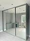 Sliding Wardrobe Custom-Made Doors Silver Mirror 3 Doors Up to 2730mm wide