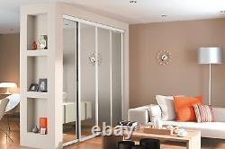 Sliding Wardrobe Doors (Mirrored x 4) & Storage. Up to 3607mm (11ft 10ins) wide