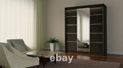 WORDROBE 5 colours 2 drawers, 3 sliding doors MIRROR bedroom furniture MRMA180cm