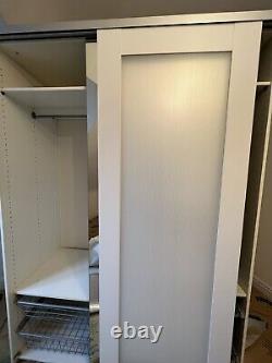 Wardrobe IKEA With Mirror/ Sliding Doors WHITE